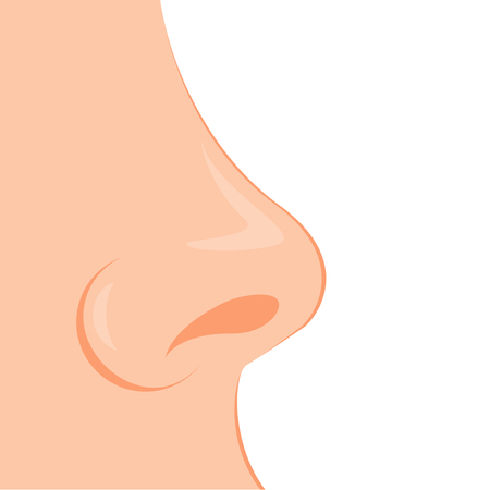 Nose icon, Biology, anatomy of human organs.のイラスト素材