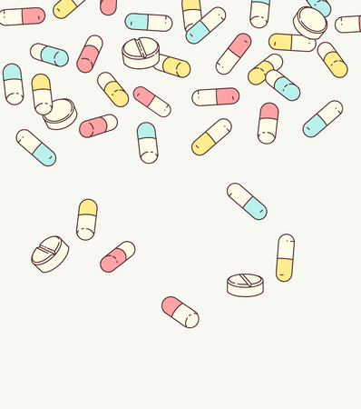 Color drugs tamplate.のイラスト素材
