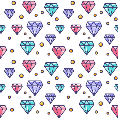 Colorful diamonds seamless pattern background.のイラスト素材