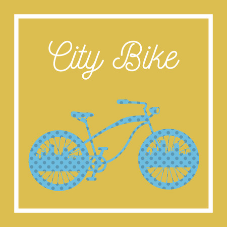 City Bicycle. Vintage Bike Background. Vector illustrationのイラスト素材