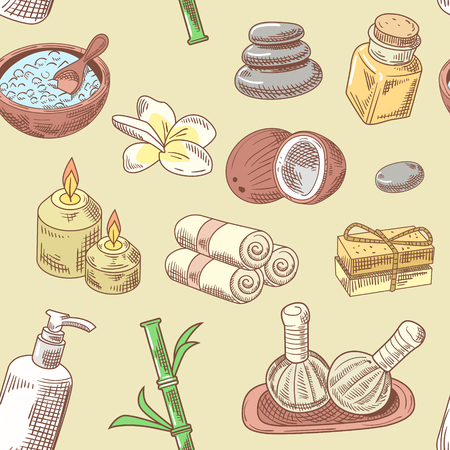 Aromatherapy Health Elements Setのイラスト素材