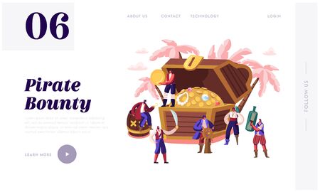 Pirates Adventure Fairy Tale Story Website Landing Page Tiny