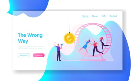 Rat Race Website Landing Page Rat Race Business People Running