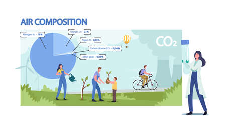 Vector of Atmospheric Air Composition - ID:170571128 - Royalty Free