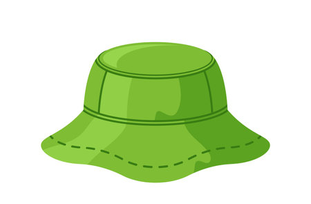 Summer Textile Panama Hat Combines Lightweight Comfort With Classic Style, Featuring Breathable Materialsのイラスト素材