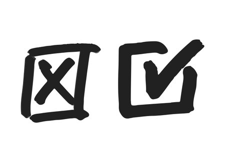 Cross Mark Indicates Incorrectness Or Negation, While A Check Mark Signifies Correctness Or...