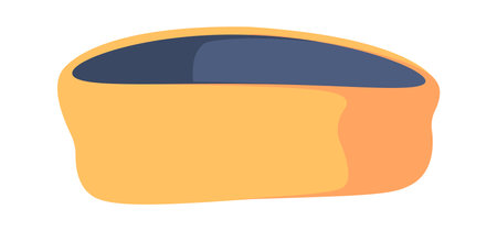 Warm autumn kids snood scarfのイラスト素材