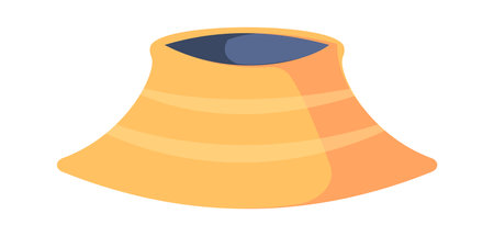 Childrens panama hat from sunのイラスト素材