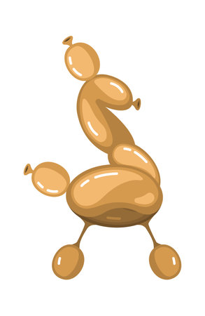 Cartoon pony horse from balloonのイラスト素材