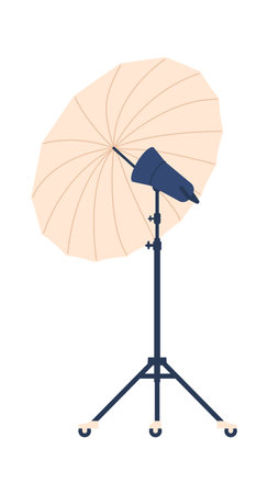 Pulsed light photo studio equipmentのイラスト素材