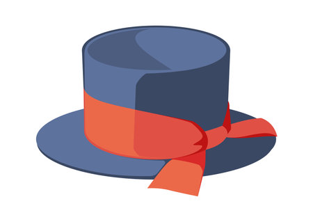 Cartoon male top hat vector illustrationのイラスト素材