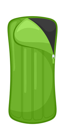 Sleeping bag camping equipment vector illustrationのイラスト素材