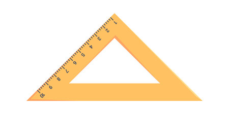 Triangle ruler school supply vector illustrationのイラスト素材