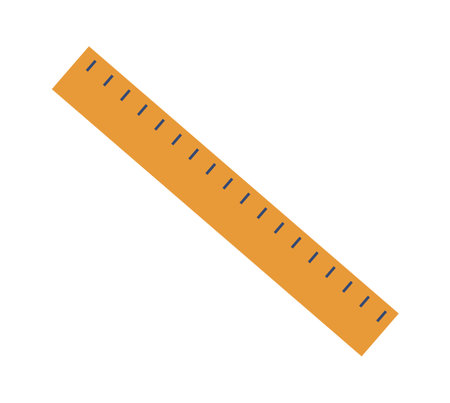 Wooden ruler tool vector illustrationのイラスト素材