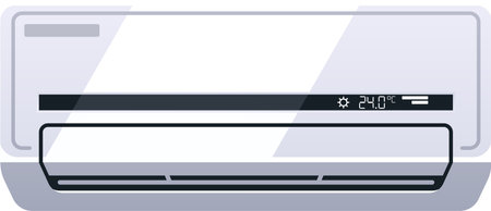 Modern air conditioner electronic applianceのイラスト素材