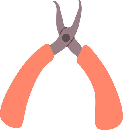 Pliers jewelry fittings tool vector illustrationのイラスト素材