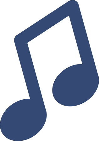 Musical melody note vector illustrationのイラスト素材