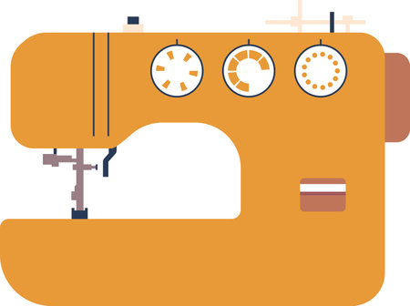 Manual sewing machine vector illustrationのイラスト素材