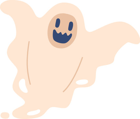 Spooky boo cartoon halloween ghostのイラスト素材
