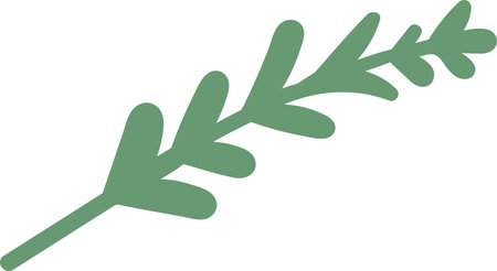 Green plant stem vector illustrationのイラスト素材