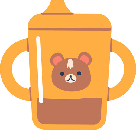 Baby drink bottle vector illustrationのイラスト素材