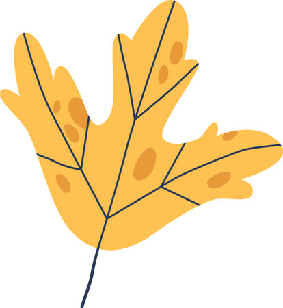 Maple tree autumn leaf vector illustrationのイラスト素材