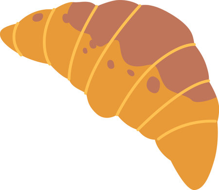 Croissant sweet dessert vector illustrationのイラスト素材