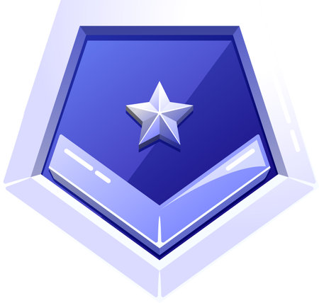 Military insignia badge vector illustrationのイラスト素材