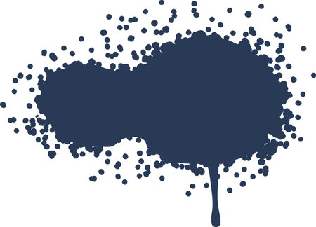 Graffiti spray ink stain vector illustrationのイラスト素材