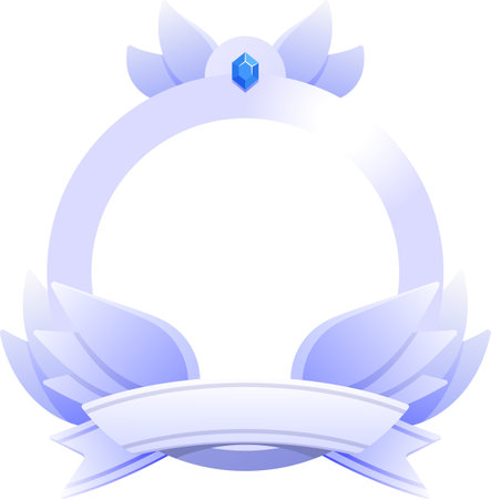 Silver frame of rank vector illustrationのイラスト素材