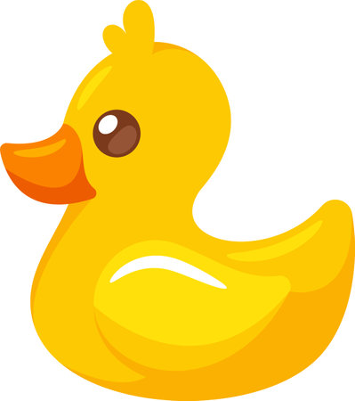 Toy duck for bath vector illustrationのイラスト素材