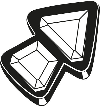 Game cursor black-and-white vector illustrationのイラスト素材