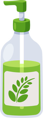 Liquid soap bottle vector illustrationのイラスト素材