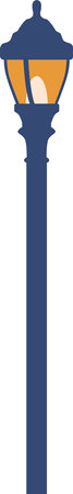 Street lamp post vector illustrationのイラスト素材