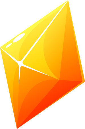 Crystal gem game asset vector illustrationのイラスト素材