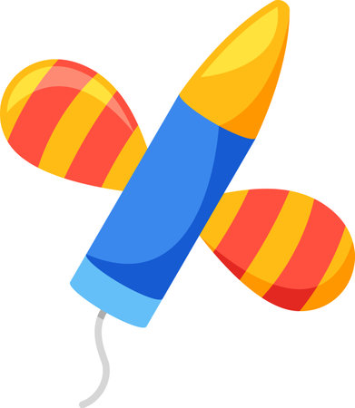 Feast firecracker pyrotechnics item vector illustrationのイラスト素材