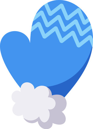Warm winter mitten vector illustrationのイラスト素材