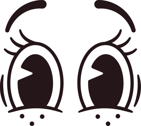 Funny face mascot vector illustrationのイラスト素材