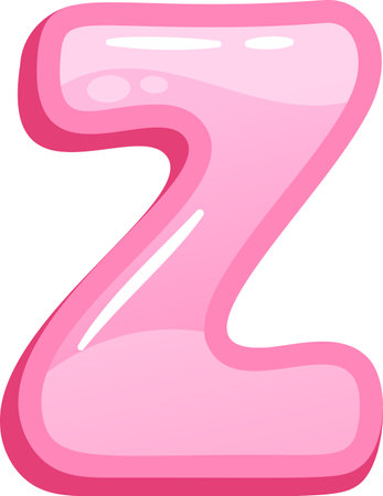 Z balloon font English alphabetのイラスト素材