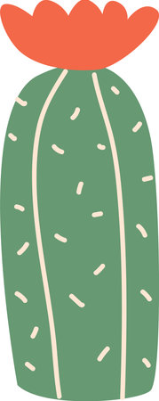 Mexican cactus plant vector illustrationのイラスト素材