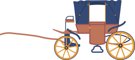 Retro wagon for traveling vector illustrationのイラスト素材