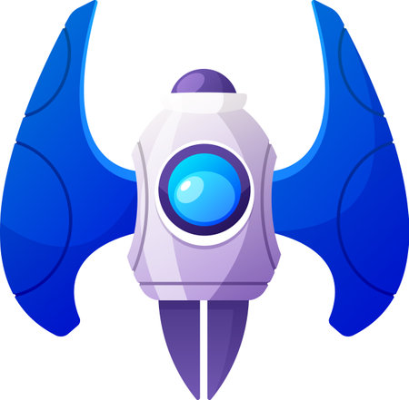 Spacecraft ship for interstellar travelのイラスト素材
