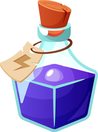 Magic potion flask vector illustrationのイラスト素材