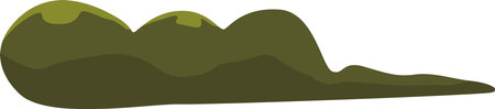 Nature green seasonal bush vector illustrationのイラスト素材