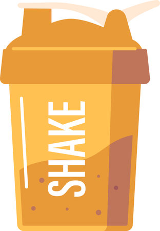 Shake sport bottle vector illustrationのイラスト素材