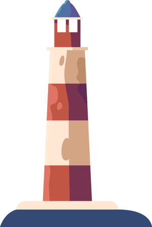 Lighthouse building construction vector illustrationのイラスト素材