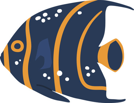 Sea fish animal vector illustrationのイラスト素材