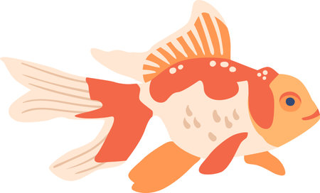Freshwater aquarium exotic fish vector illustrationのイラスト素材