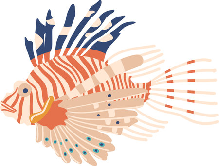 Aquarium fish ruff vector illustrationのイラスト素材