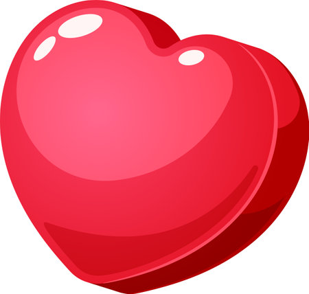 Sugar heart shape caramel candyのイラスト素材